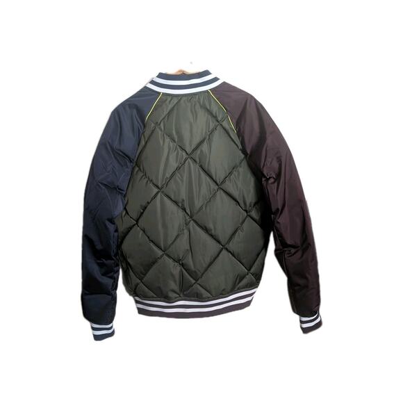 Scotch & Soda Quilted Jacket Water Repellent Inky Blue Green Varsity Style Med. - Picture 13 of 13